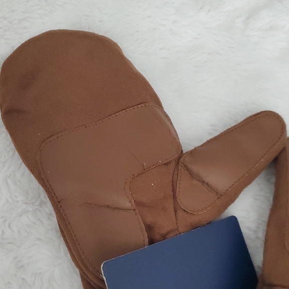 Isotoner Tan Mittens with Soft Lining - Picture 5 of 5